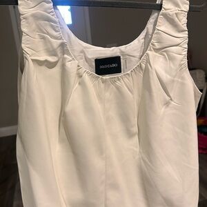 NEW DOLCE CABO living in leather tank top in white